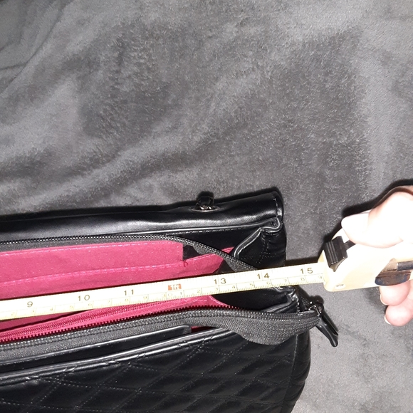 Womens Black business, computer, tablet, purse Bag **see pics for measurements** - Picture 12 of 16